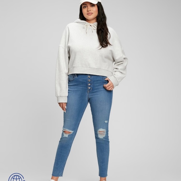 GAP High Rise Destructed Jeggings - 20/35 - Picture 2 of 8